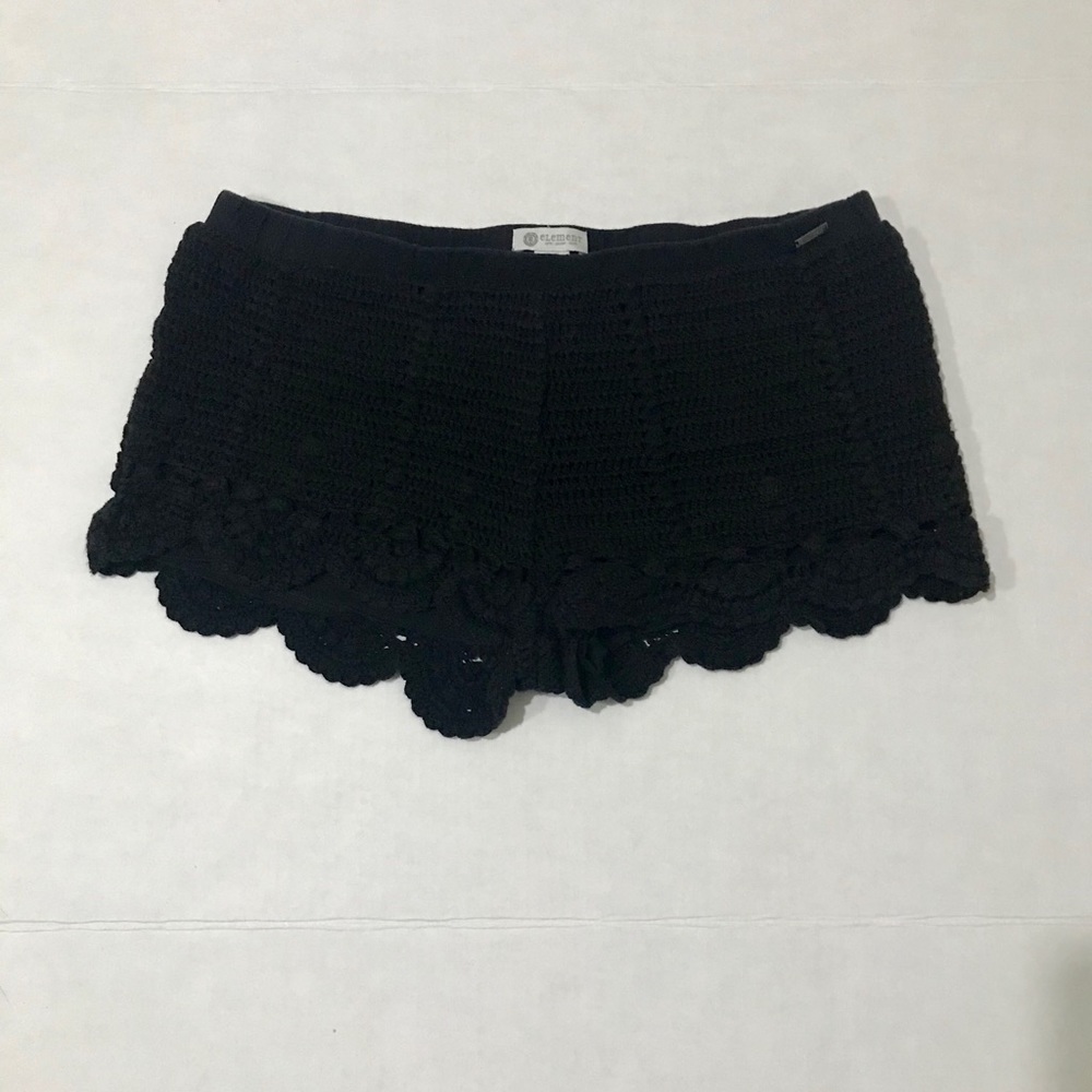 COPY - Element Black Crochet Shorts